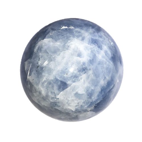 Sphère calcite bleue