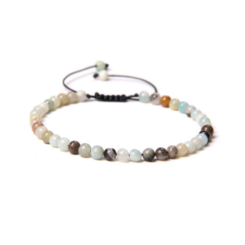 bracelet-amazonite-multicolore-pierres-boules-4mm-cordon-ajustable